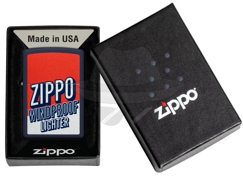 #023 Zippo Lighter: Color Block Zippo Design