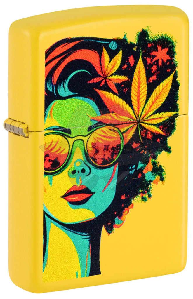 #047 ZIPPO OIL LIGHTER: Blazing Beauty Design