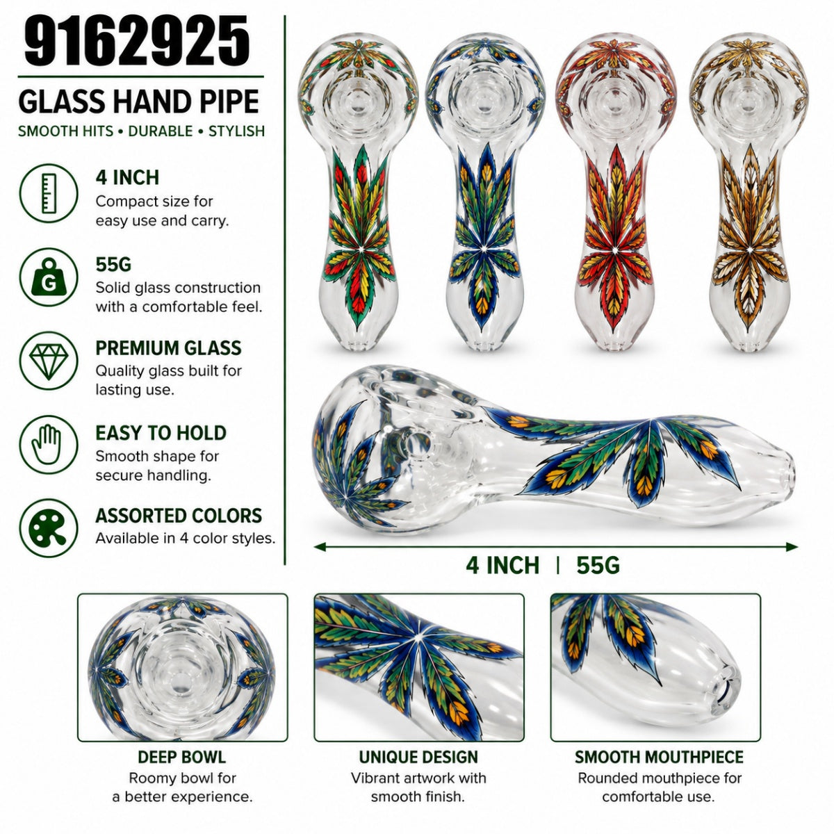 Glass Hand Pipe – Style 100