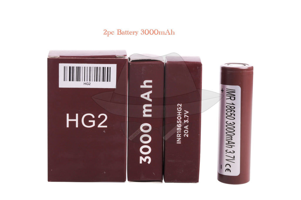 18650 2pc Battery Brown 3000mAh