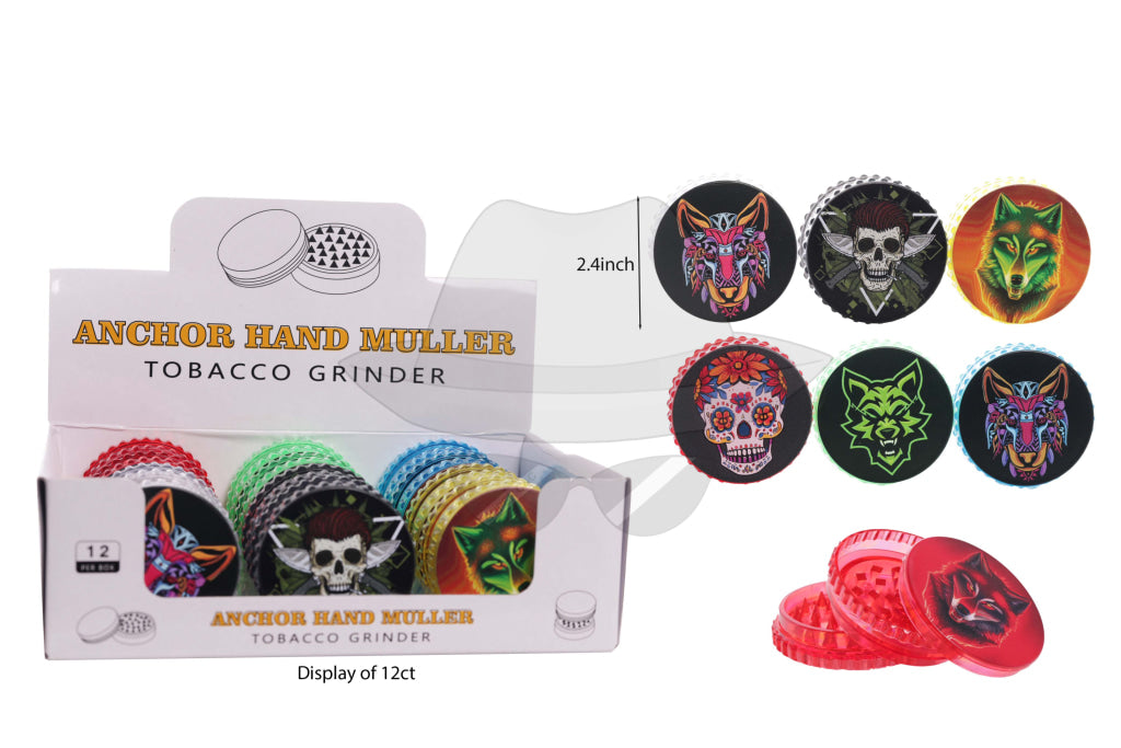23061 Plastic Grinder 2part-12ct