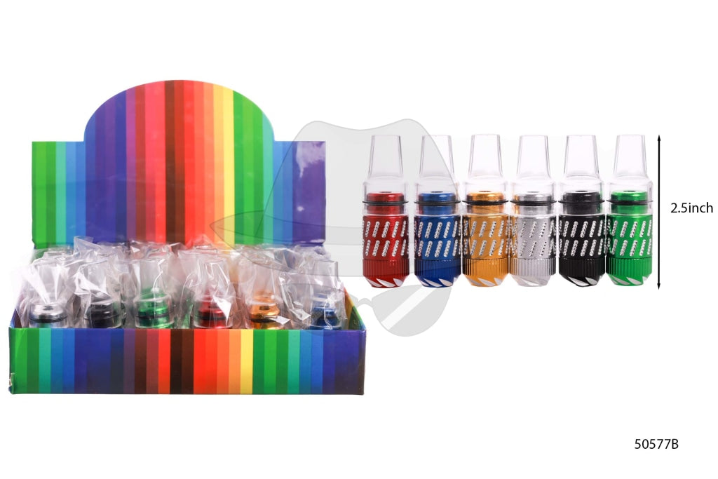 502091 Diamond Cut Color Sneak a Toke Bullet Metal Pipe