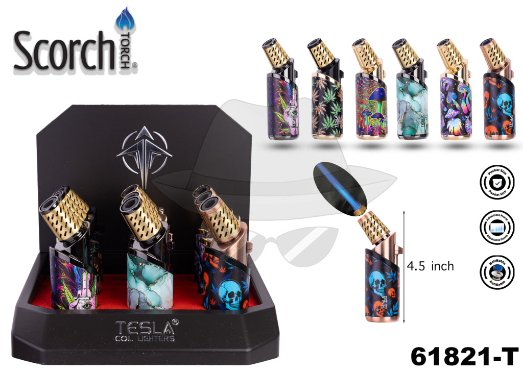61821-T TESLA Torch Display of 9ct