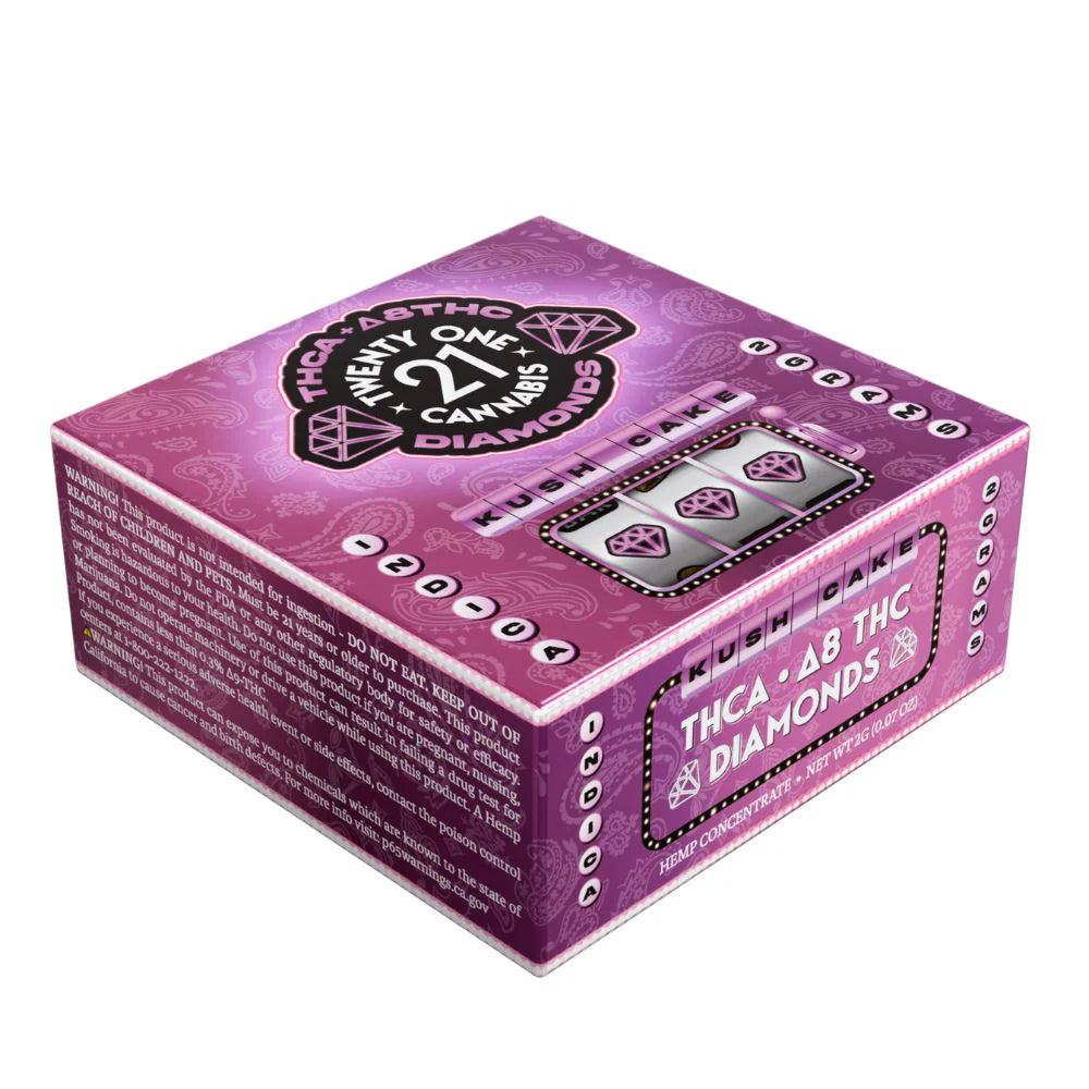 Twenty One Cannabis THCA Kush Cake Diamonds (Indica) - 2 Grams