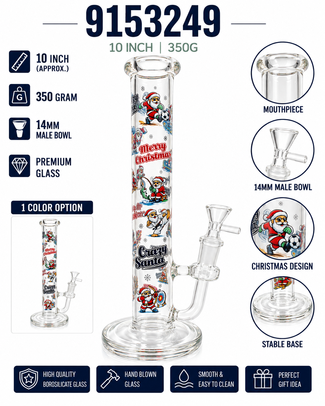 Glass Water Pipe – Style 118