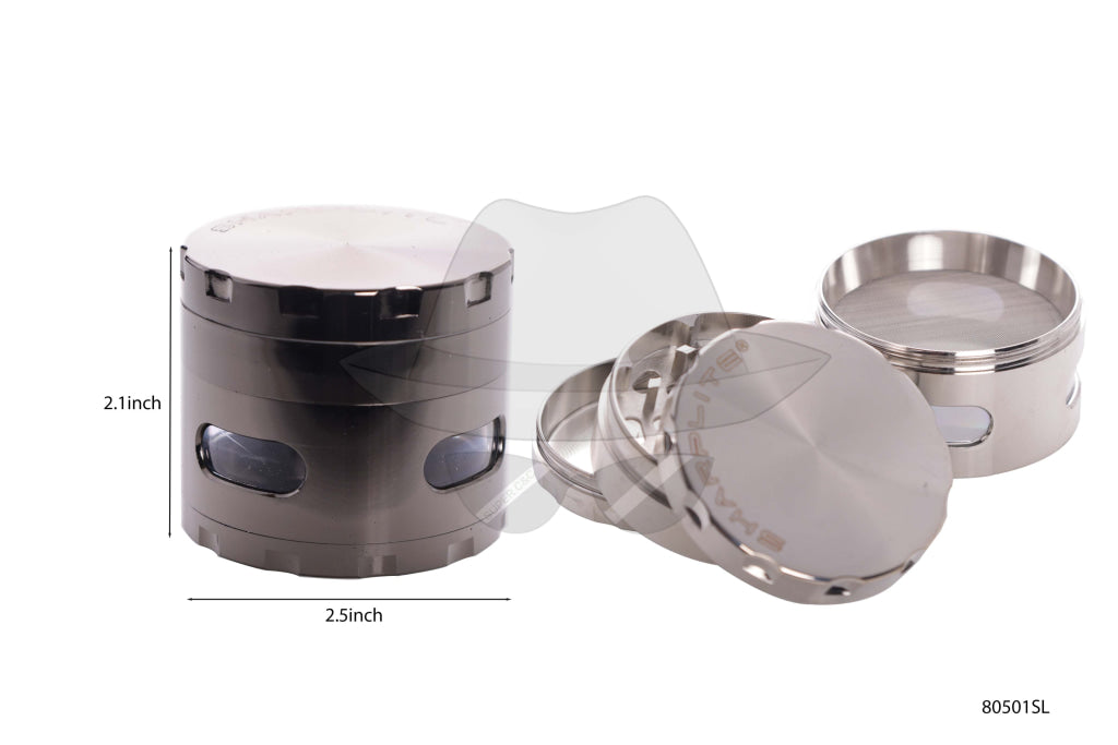 80501SL Sharp Lite 2.5" 4-part Aluminum grinder with window