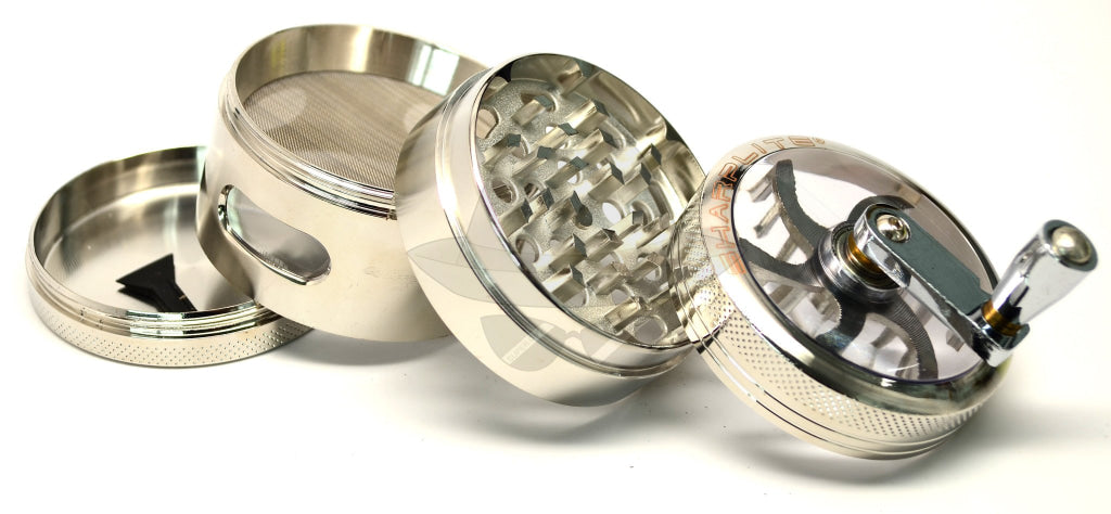 80504SL Sharp Lite 2" 4-part Aluminum grinder with handle and window 6pcs