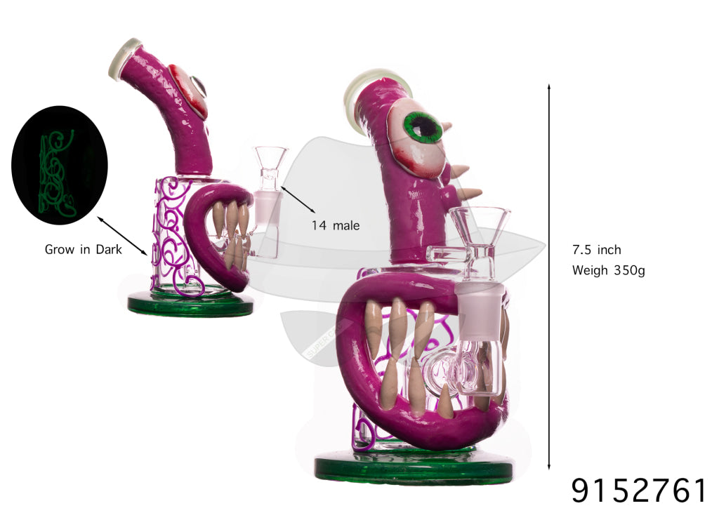 9152761 Monster Glass Pipe(GLOW IN DARK)