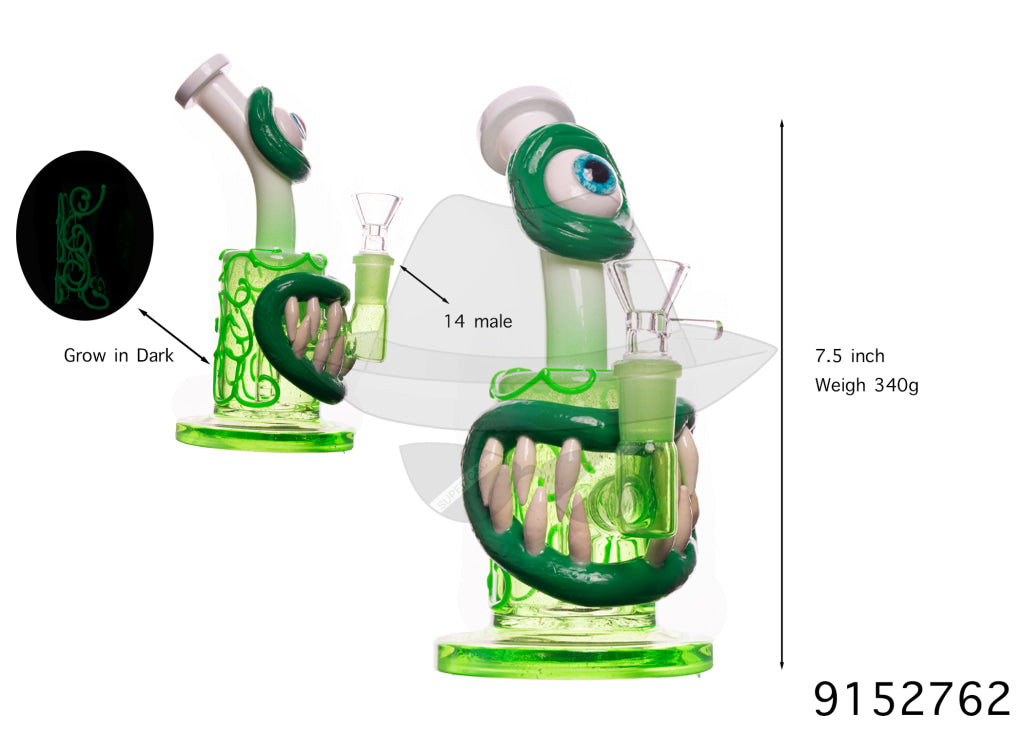 9152762 Monster Glass Pipe(GLOW IN DARK)