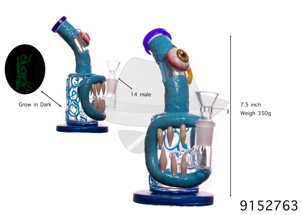 9152763 Monster Glass Pipe(GLOW IN DARK)