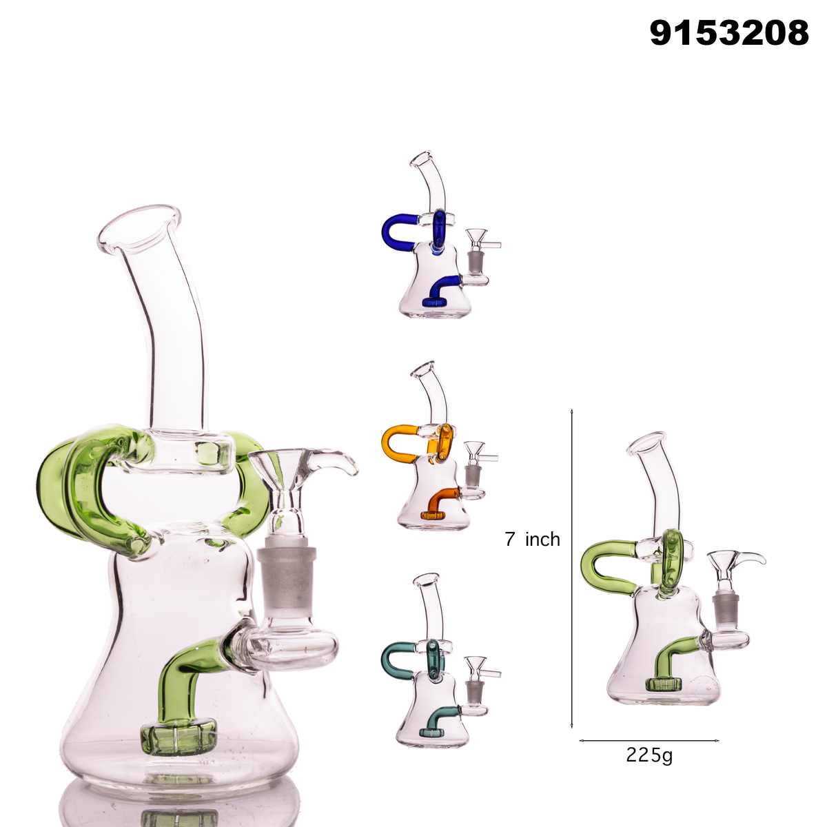9153208 Glass Water Pipe