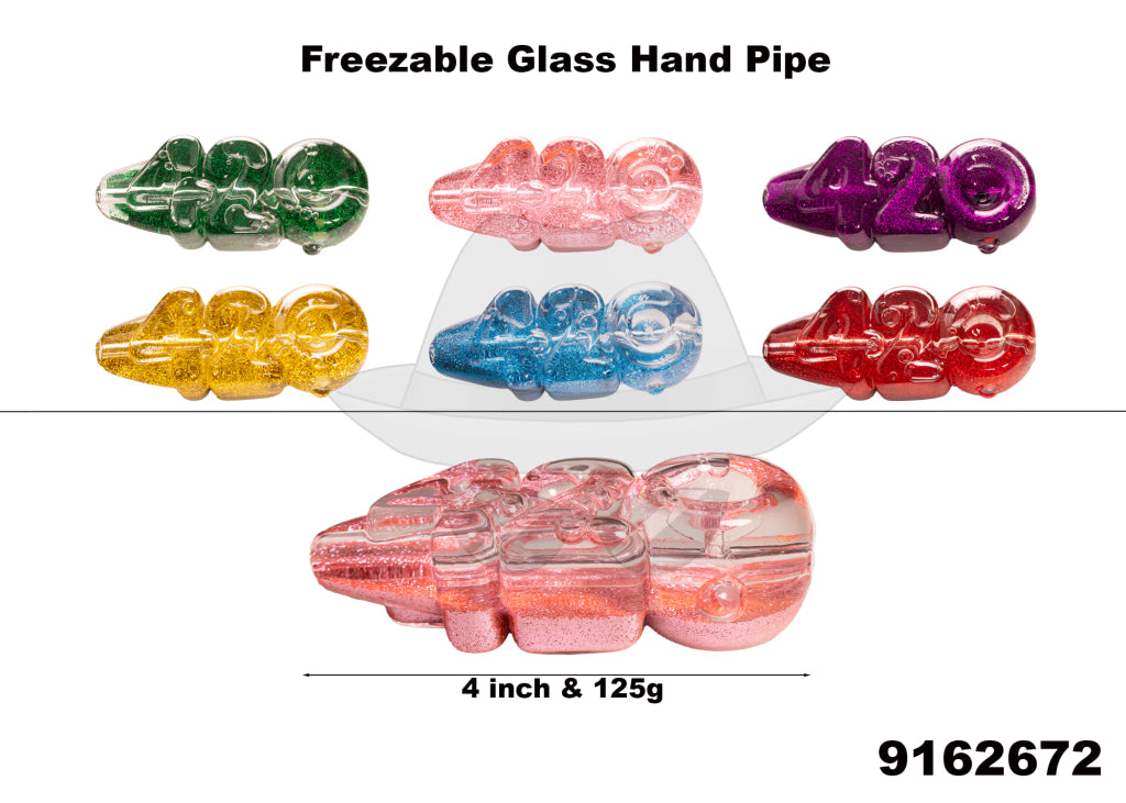 9162672 Freezable Glass Hand Pipe