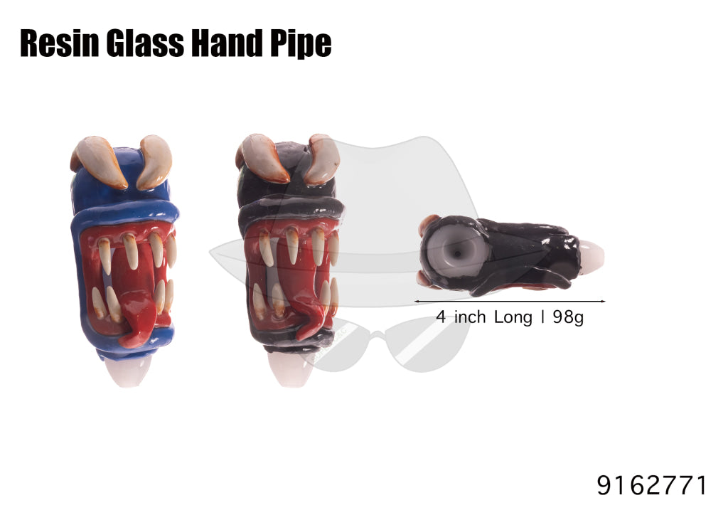 9162771 Resin Glass Hand Pipe