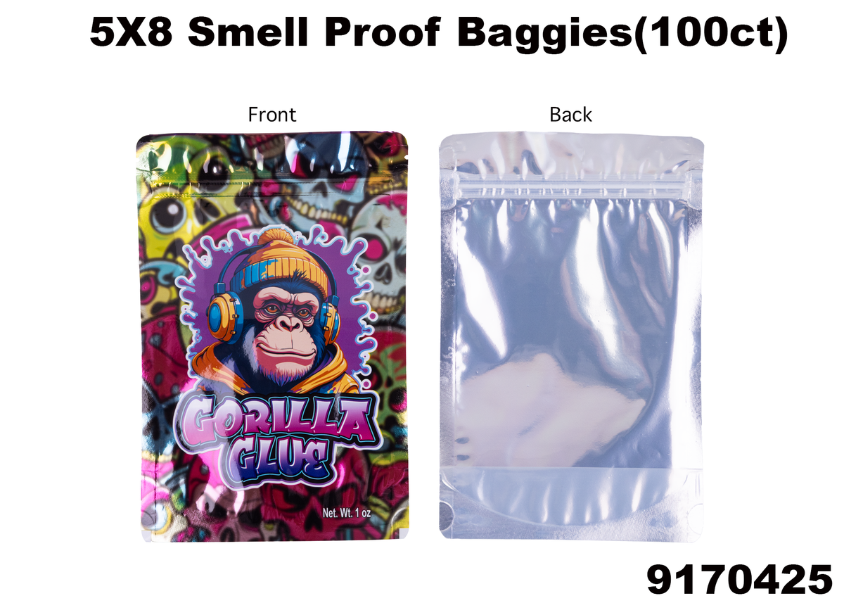 9170425 5X8 Smell Proof Baggies -100ct