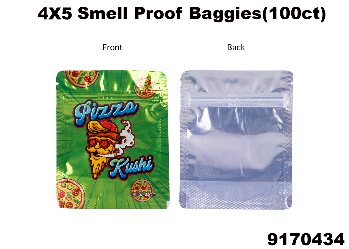 9170434 4X5 Smell Proof Baggies -100ct