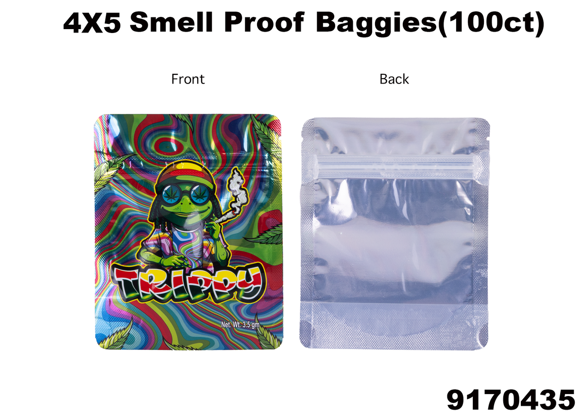 9170435 4X5 Smell Proof Baggies -100ct