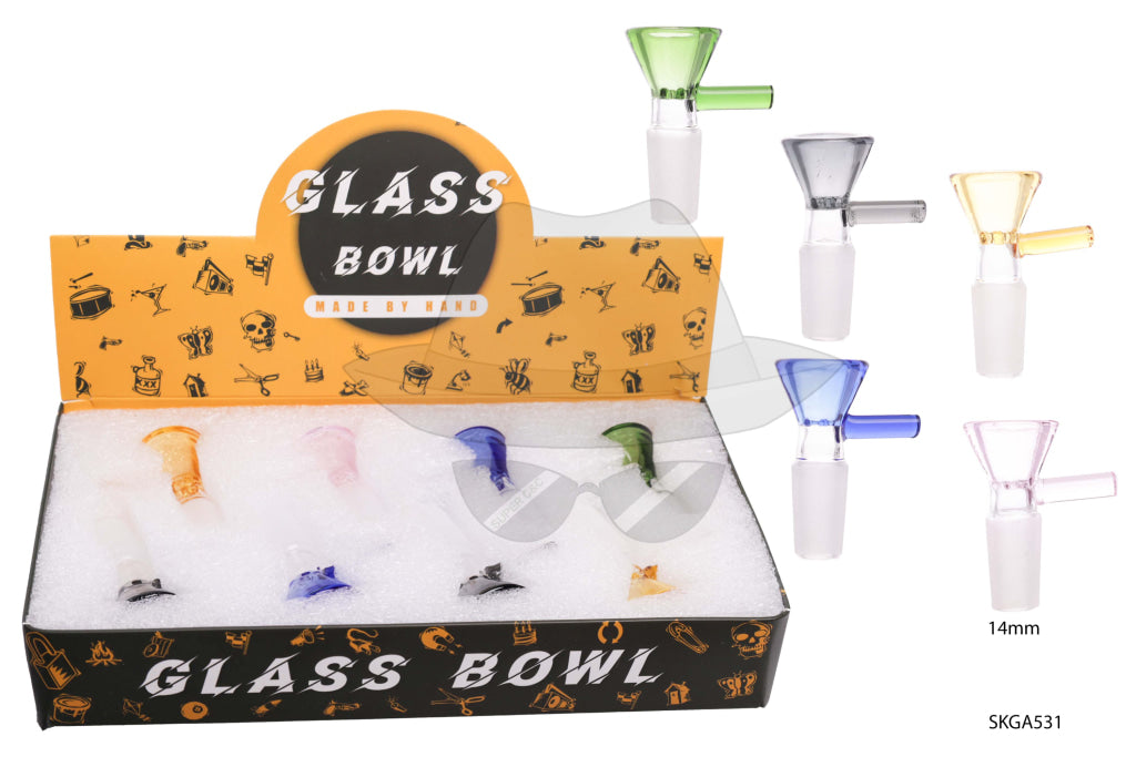 9180024 14mm Male Glass Bowl-8ct