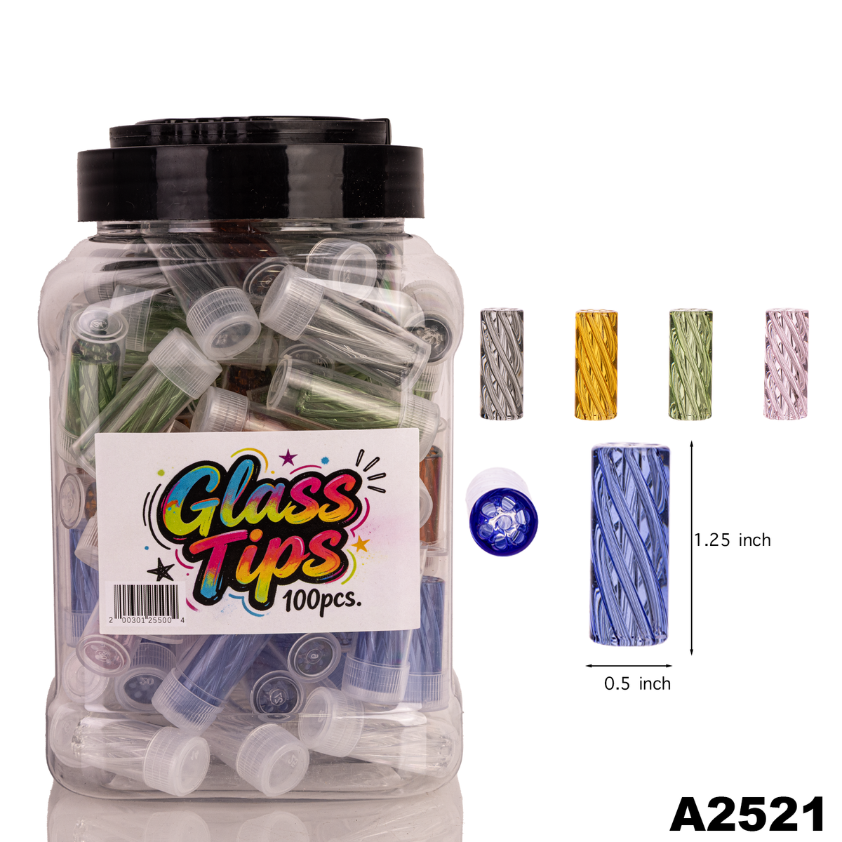 ST001 Glass Filter Tip - 100CT