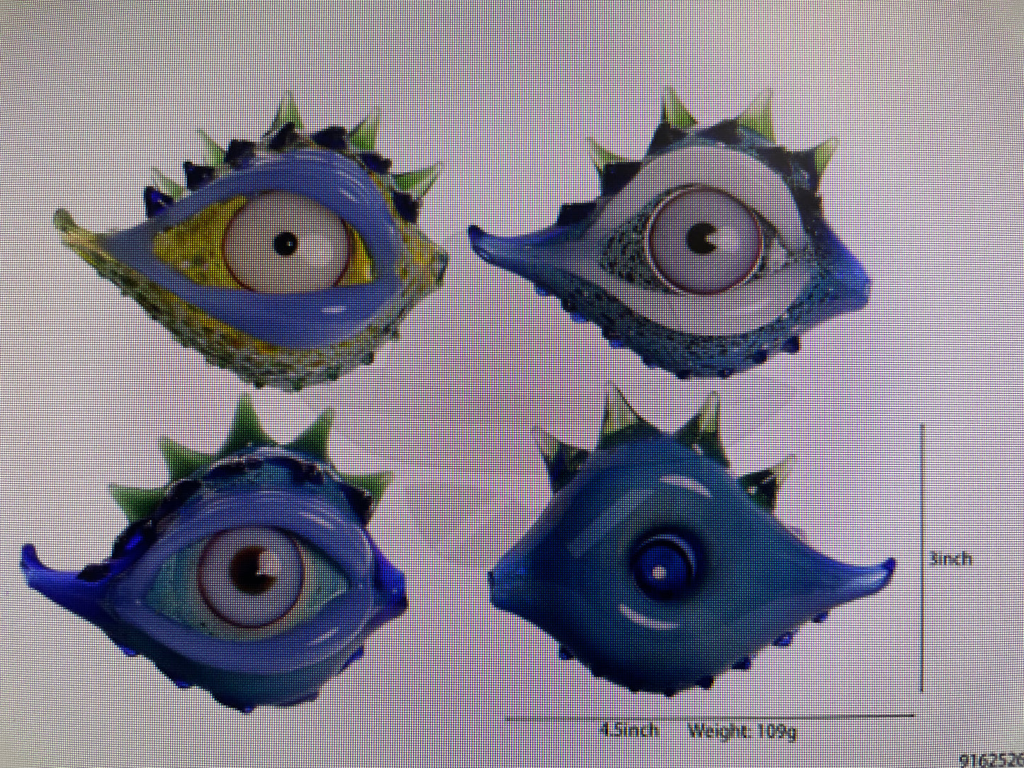 EYE SHELL GLASS HAND PIPE