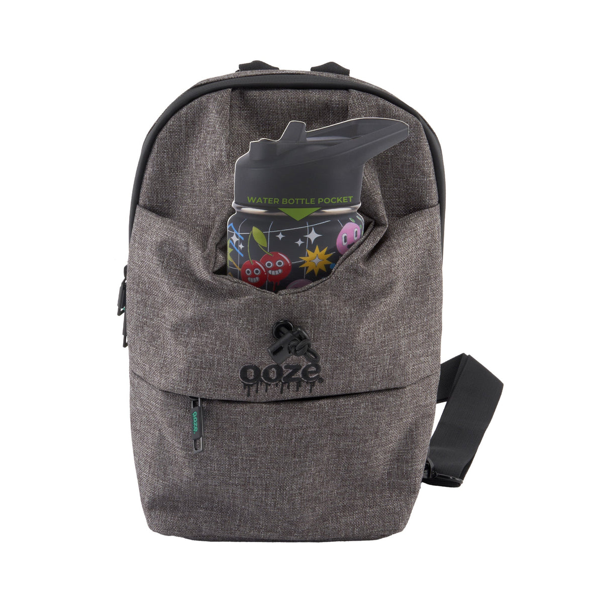 Smell Proof Crossbody Bag - Traveler Series - Smoke Gray
