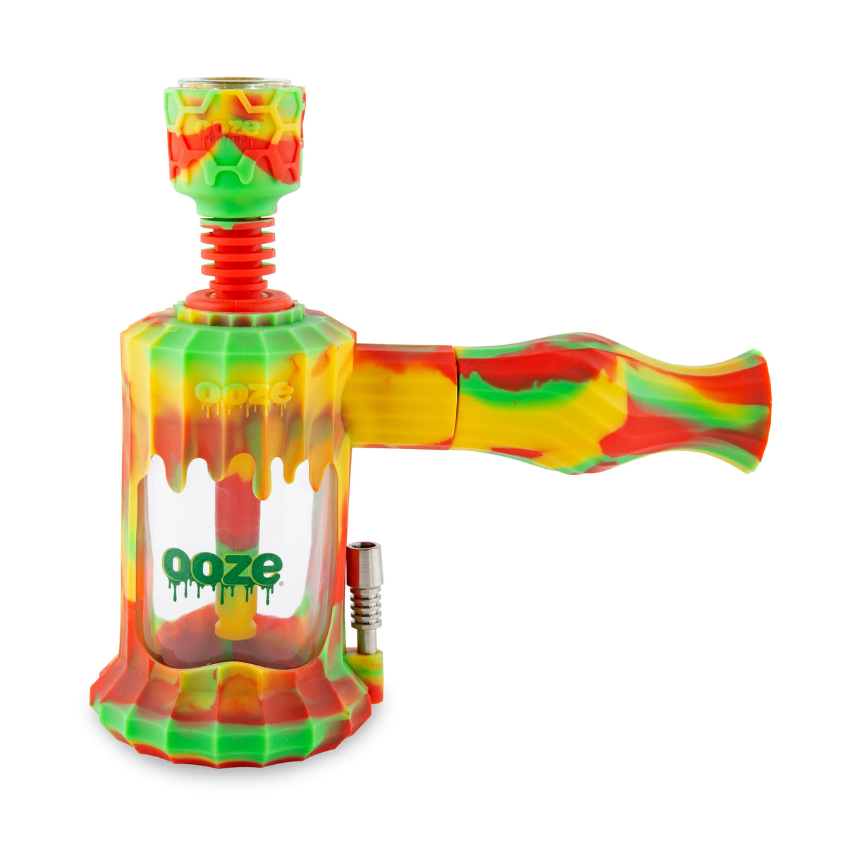 Clobb – Silicone Glass 4-in-1 Hybrid - Rasta