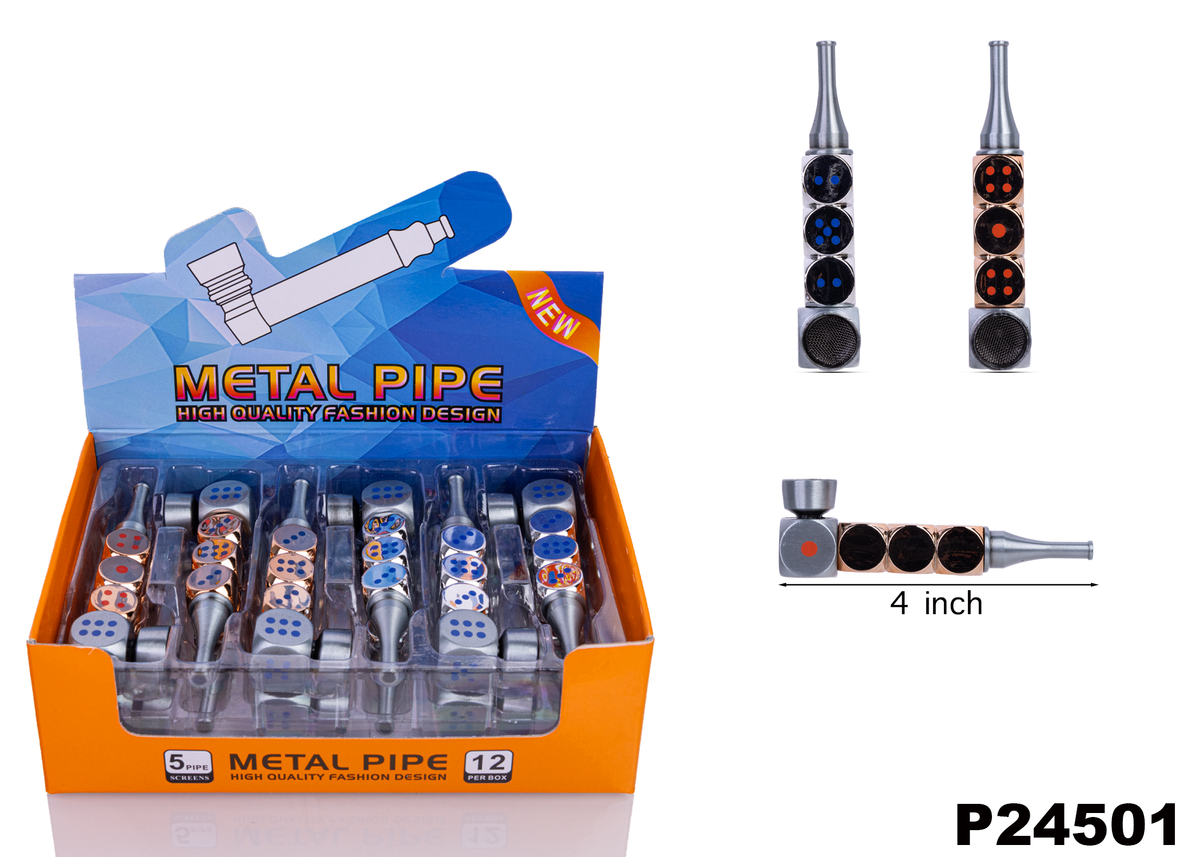 P24501 Metal Pipe - 12pcs