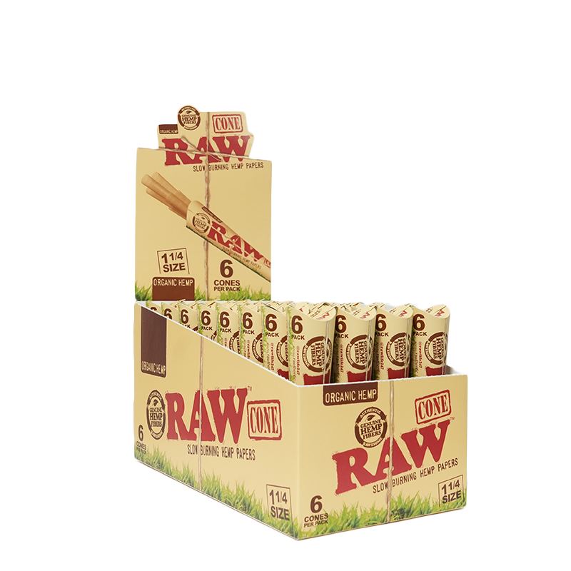 RAW Organic Hemp 1¼ Cones