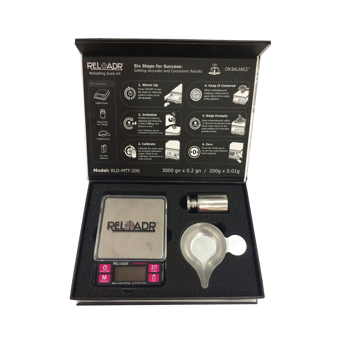 Truweigh Marksman Digital Reloading Scale - 100g x 0.005g - Black