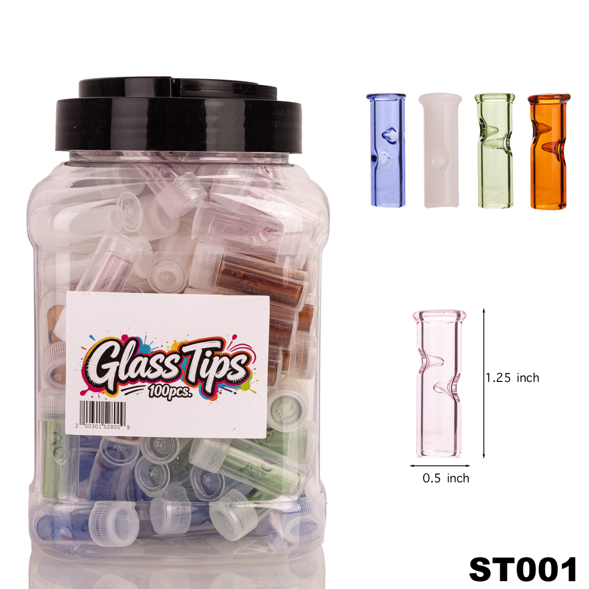 ST001 Glass Tip - 100CT