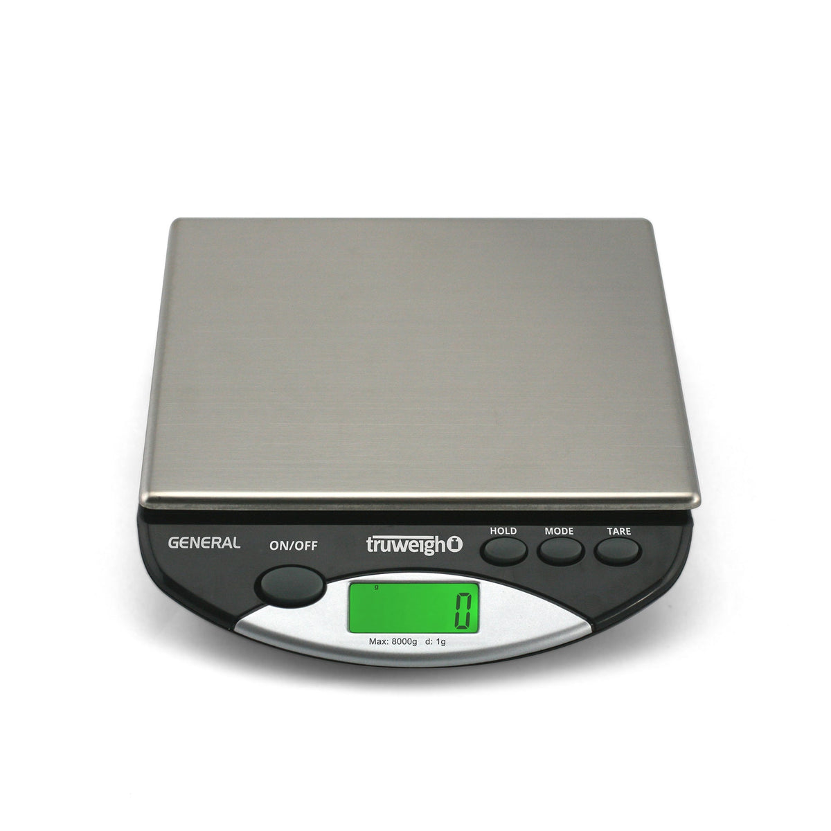 Truweigh General Compact Bench Scale - 8000g x 1g - Black