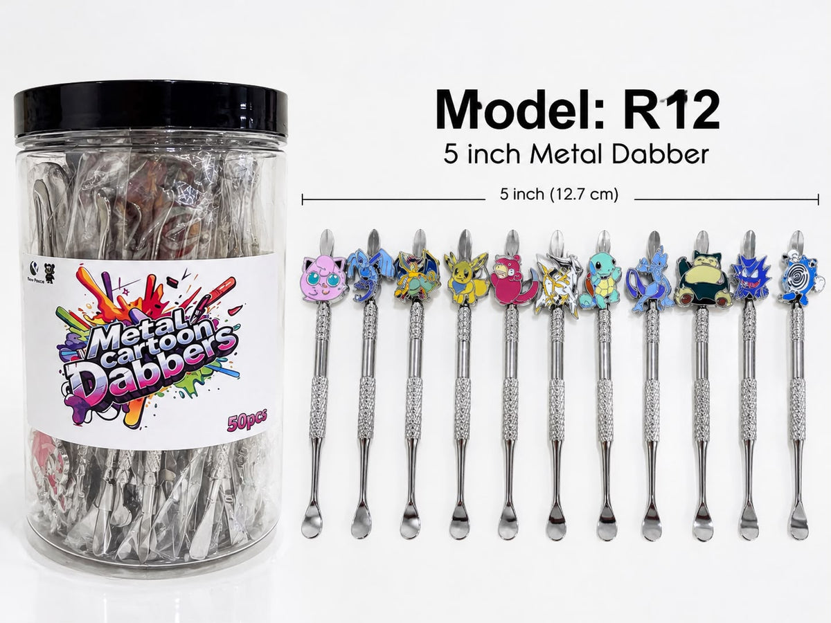 Assorted Design Metal Dabber - Jar of 50