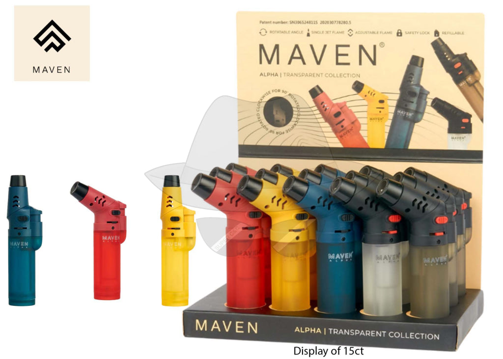 Alpha - Collection Transparent by Maven Torch-15ct