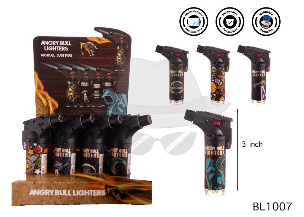 ANGRY BULL BL1007 Torch Lighter 12CT