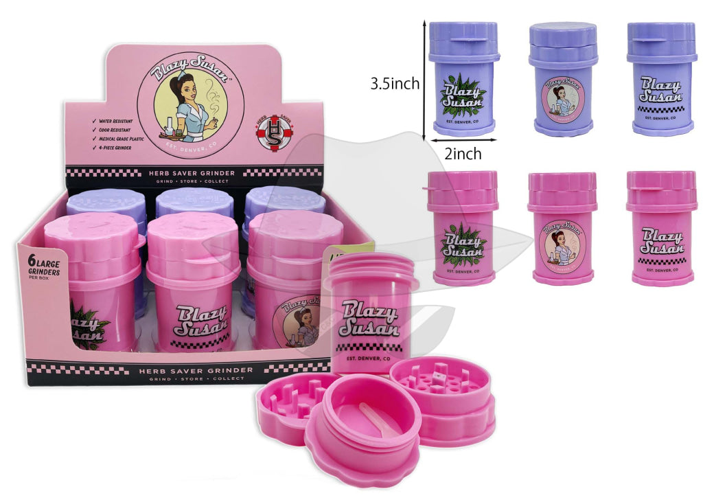 Blazy Susan Herb Large Grinder-6ct