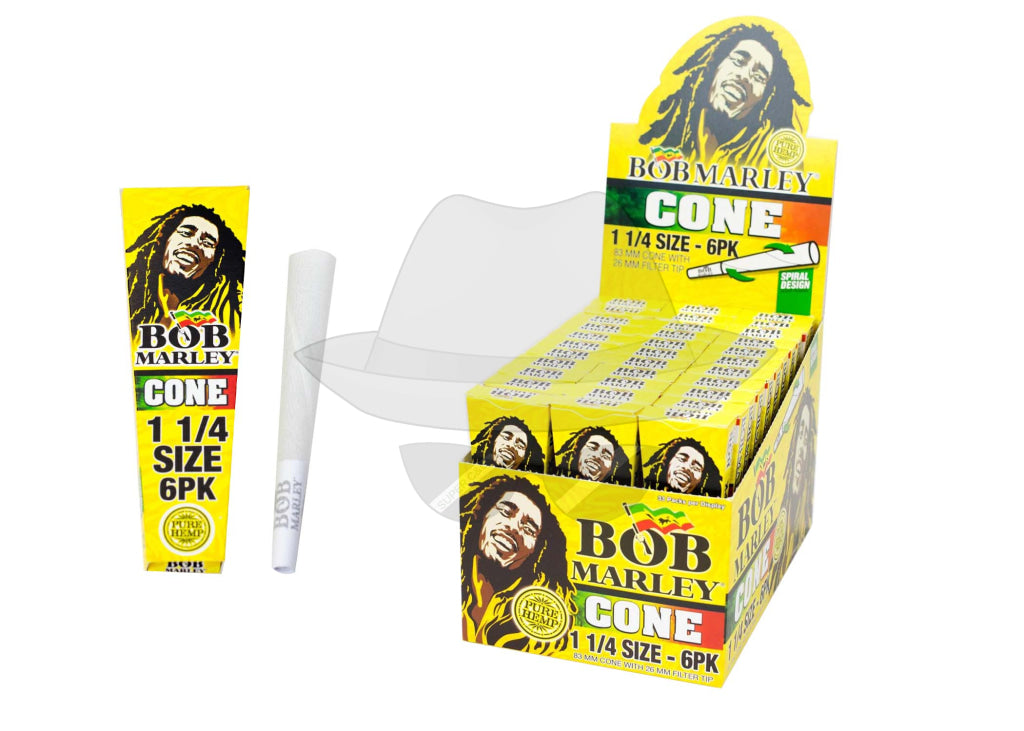 BOB MARLEY CONE 11/4 6 CONES 33 PACKS