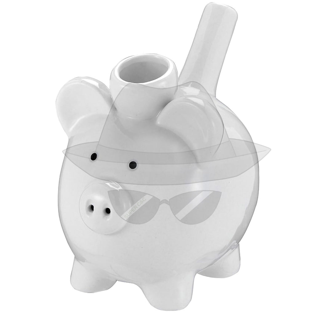 Ceramic Piggy Mug Pipe