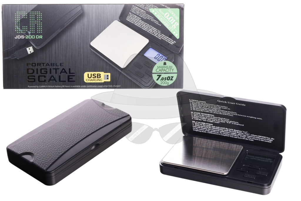 CR DIGITAL SCALE
JDS-200 DR USB CHARGING 200g-0.01g
