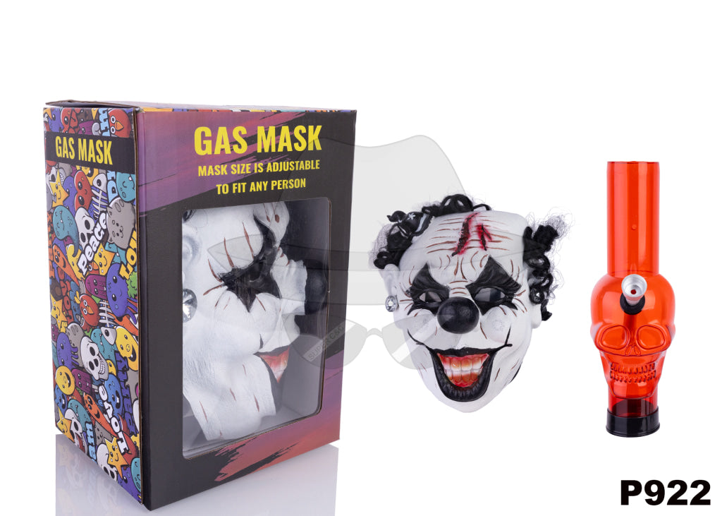 Crazy Face Gas Mask Pipe