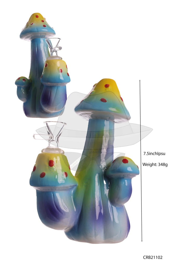 CRB21102 Ceramic Mushroom Water Pipe
