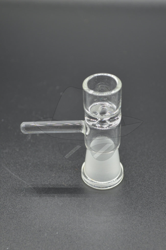 D033-CLEAR 14 FEMALE DRY GLASS BOWL WITH HANDLE