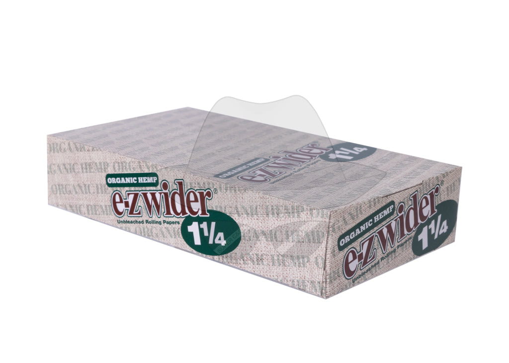 E-Z wider Organic Hemp Rolling Paper | Display of 24 packs