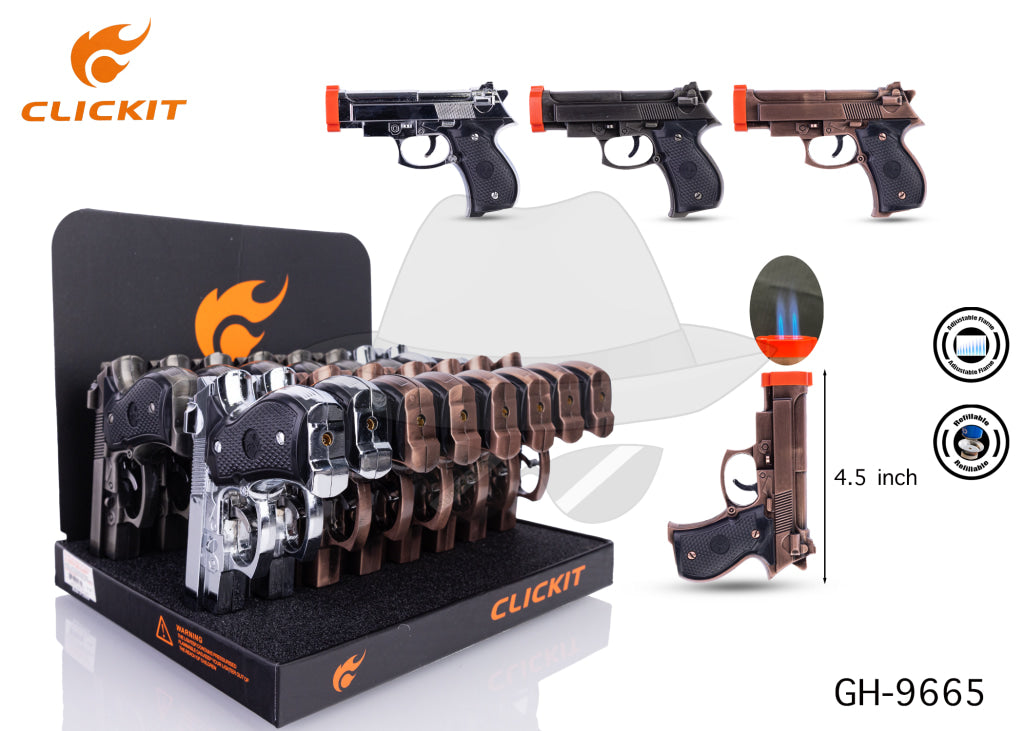 GH-9665 Clickit Lighter -16pcs