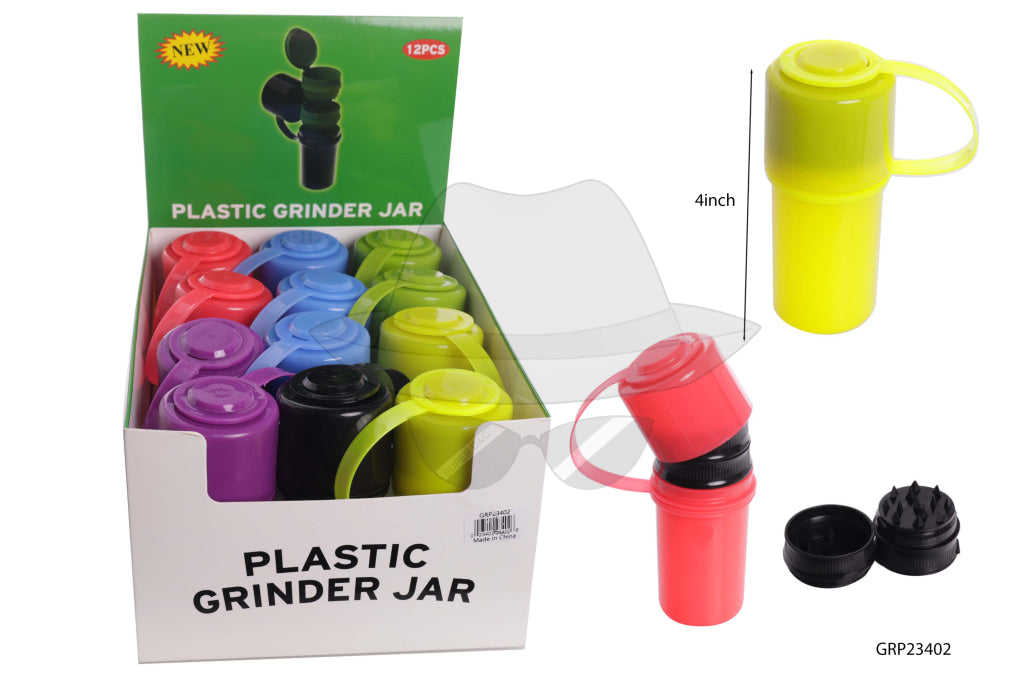 GRP23402 Plastic Jar&Grinder -12ct
