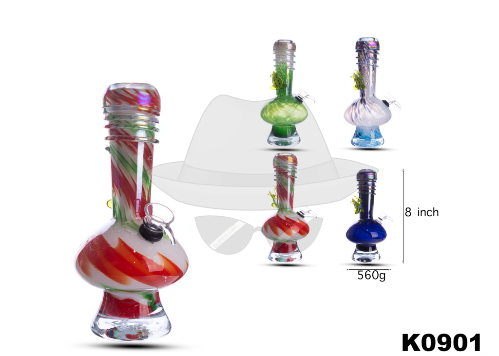 K0901 8 INCH SOFTGLASS WATER PIPE