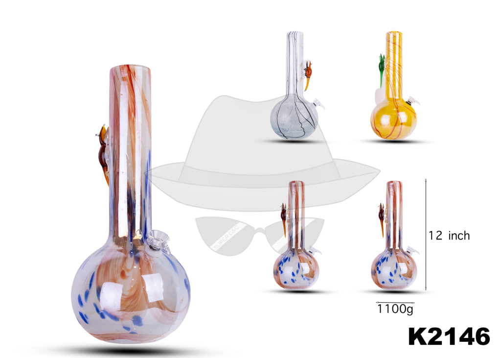 K2146 12 INCH SOFTGLASS WATER PIPE