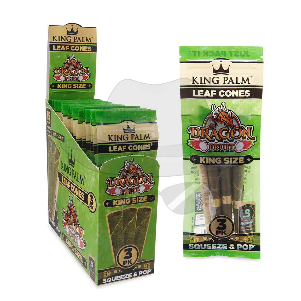 KING PALM CONES KING SIZE DRAGON FRUIT 15 PACKS OF 3