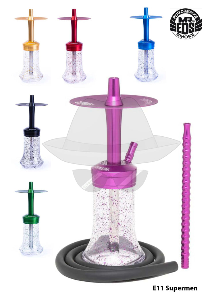 MR.EDS E11 SUPERMAN ALUMINUM 7.5" DAPPLE HOOKAH