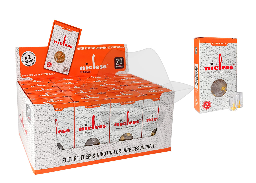 Nicless Disposable Filter 1 box /24 Pack Each Pack 30 filters