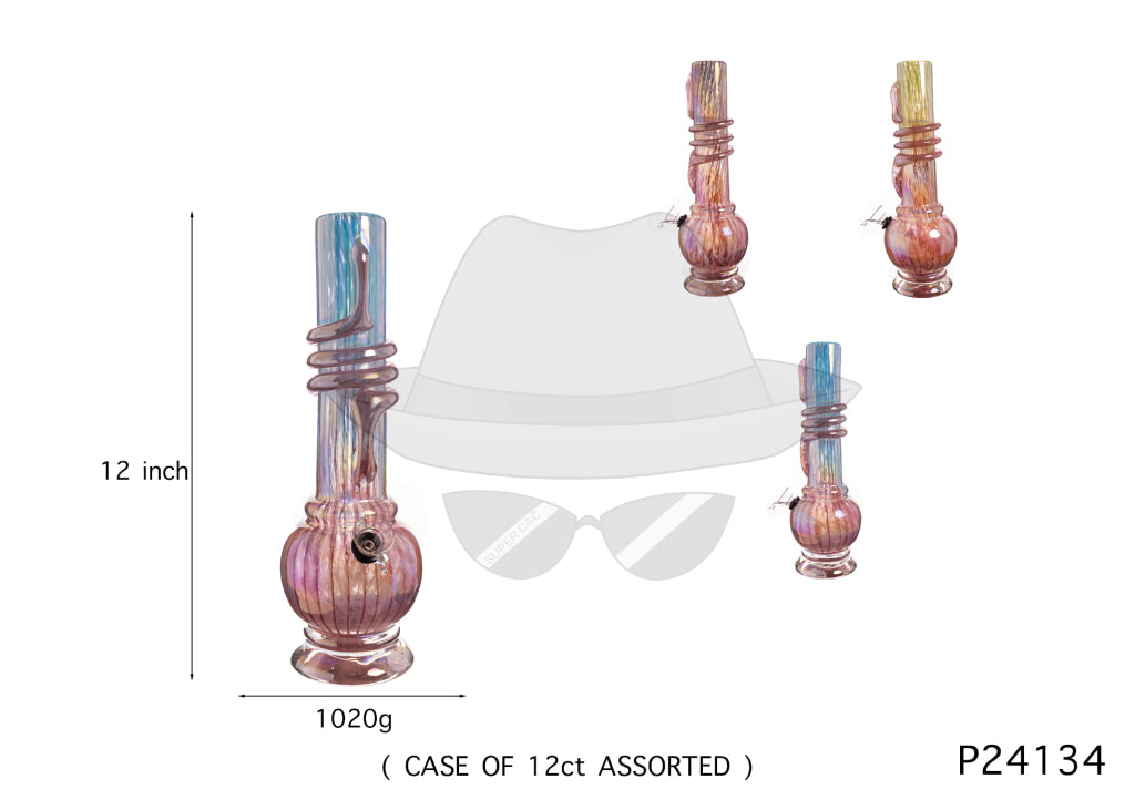 P24134 12 INCH SOFTGLASS WATER PIPE