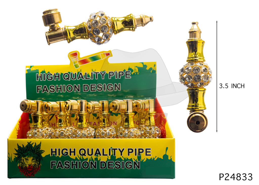 P24833 Metal Pipe -12ct